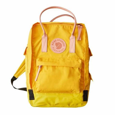 Fjallraven Women Kånken Backpack Yellow PH82690 Philippines